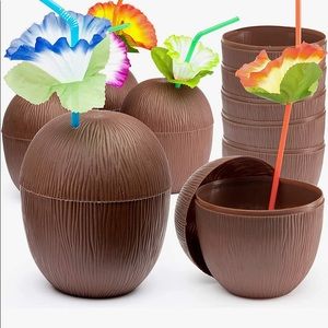 Coconut plastic cups- new